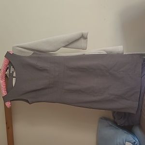 Grey fitted work dress